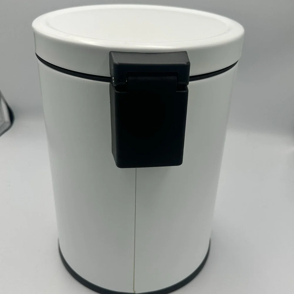 (White) Brightroom Stainless Steel Trash Can 1.3 Gallon / 5L 11